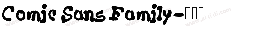 Comic Sans Family字体转换